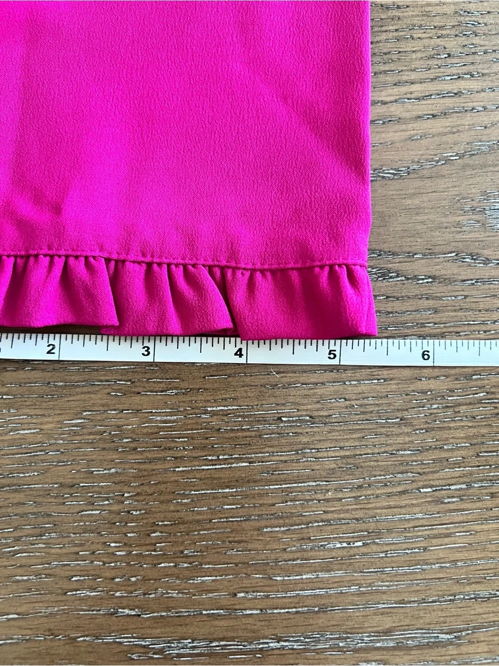 J. Crew Hot Pink Ruffled Neck Shift Dress